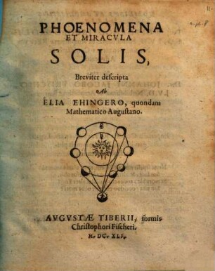 Phoenomena et miracula solis breviter descripta
