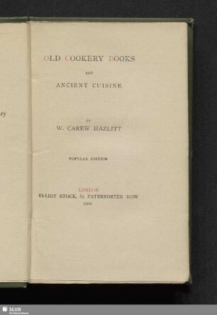 Old cookery books and ancient cuisine