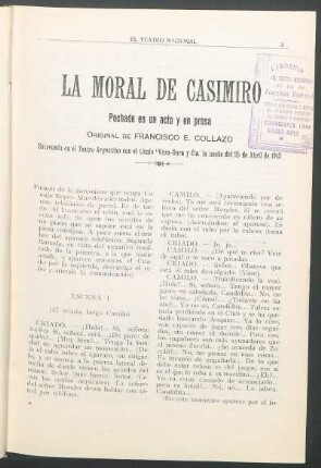 La moral de Casimiro