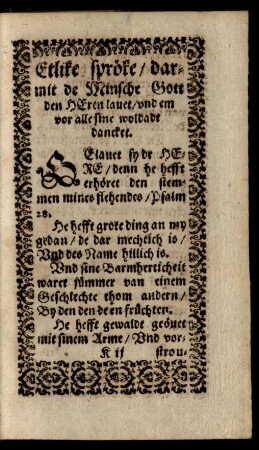 Etlike spröke/ darmit de Minsche Gott den Heren lavet ...
