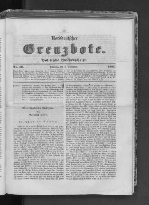 No. 16. Hamburg, den 8. September. 1861.