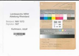 Entnazifizierung Adolf Kuhlmann , geb. 01.02.1888 (Gastwirt)