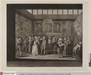 The Exhibition of the Royal Academy of Painting, in the Year 1771 [Die Kunstausstellung]