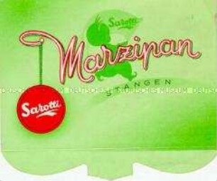 Schachteldeckel (Muster, beschnitten) Sarotti "Marzipan Stangen"