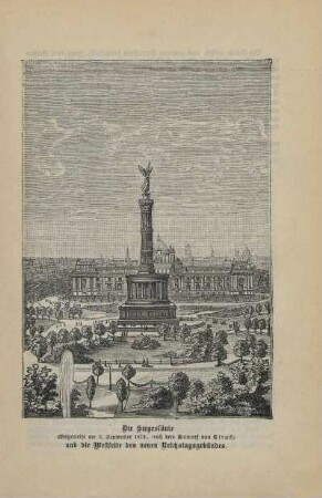 Die Siegessäule ... und die Westseite des neuen Reichstagsgebäudes