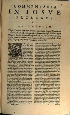 Commentarivs In Iosve, Ivdicvm, Rvth, IV. Libros Regvm Et II. Paralipomenon : Cum triplici Indice, Tomus 1. Continens lib. Josue, Iudicum, Ruth & I. Regum