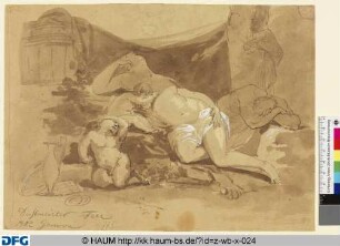 Schlafende Venus mit Kindern