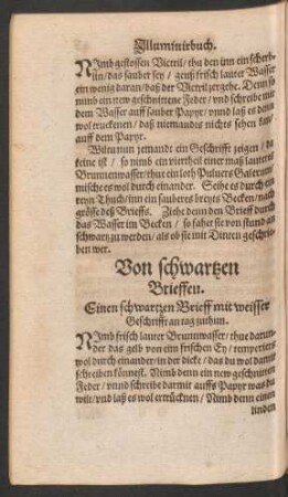 Von schwartzen Brieffen.