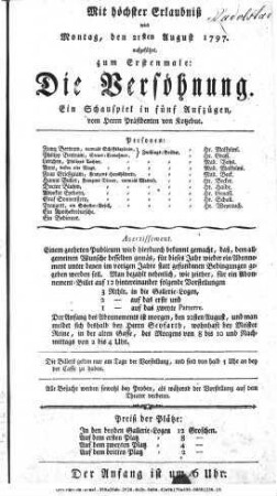 Die Versöhnung