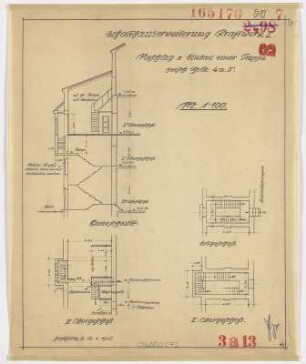 Schalthauserweiterung, Vorschlag z. Einbau einer Treppe