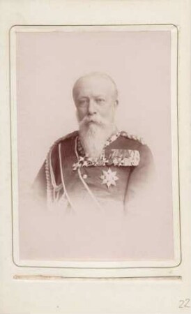 Brustbild von Großherzog Friedrich I. von Baden in Uniform