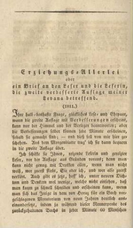 Erziehungs-Allerlei ...