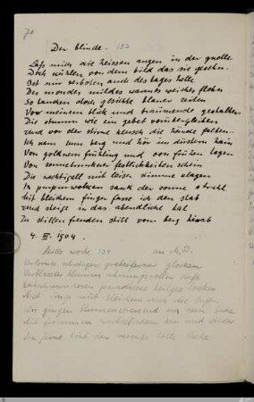 104. Stille worte