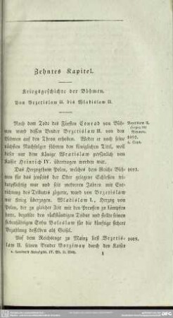 Zehntes Kapitel. Kriegsgeschichte der Böhmen