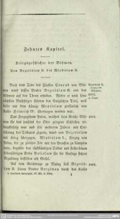 Zehntes Kapitel. Kriegsgeschichte der Böhmen