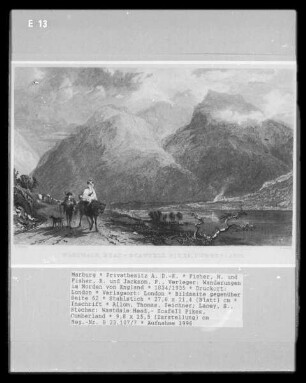 Wanderungen im Norden von England, Band 2 — Bildseite gegenüber Seite 62 — Wastdale Head, Scafell Pikes, Cumberland