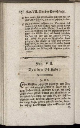 Kap. VIII. Von den Glissaden.