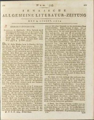 Num. 208. Den 30. Aug. 1804