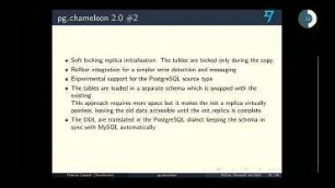 pg_chameleon: MySQL to PostgreSQL replica made easy