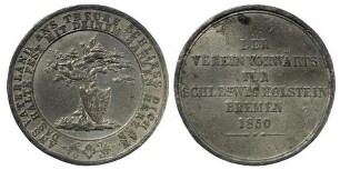 Schleswig-Holstein: Medaille des Vereins Vorwärts für Schleswig-Holstein und Bremen