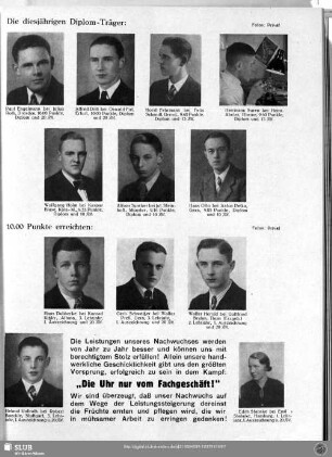 Die diesjährigen Diplom-Träger