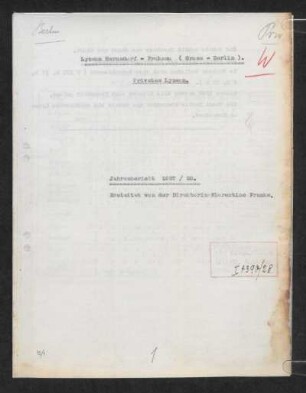 1927/28: Jahresbericht ... - 1927/28