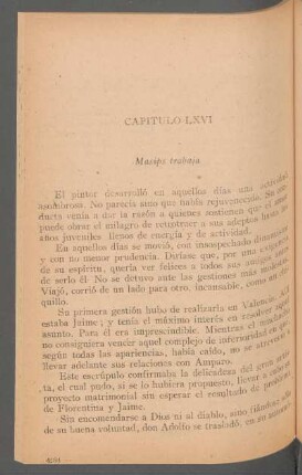 Capítulo LXVI - Masips trabaja