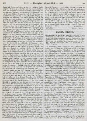 740-741 Kirchliche Statistik