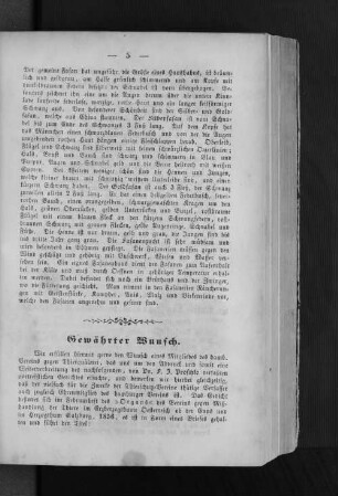 Gewährter Wunsch.