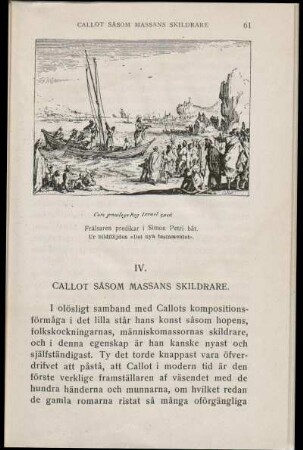 Frälsaren predikar i Simon Petri båt. Ur bildföljden "Det nya testamentet".