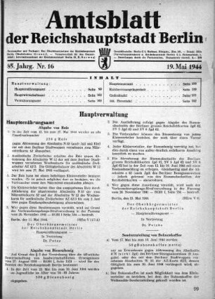 1944,16: Nr. 16, 19. Mai 1944