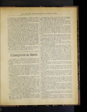 L'Immigration au Canada