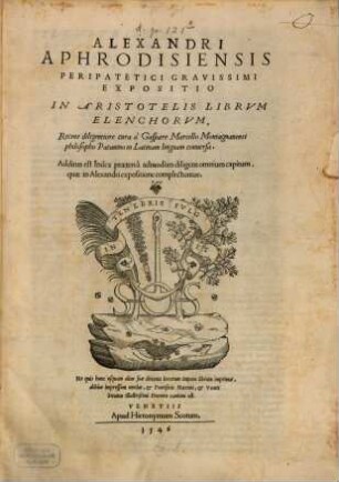 Expositio in Aristotelis librum Elenchorum