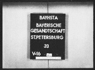 Politische Korrespondenz, Konzepte der Berichte Nr. 39-68