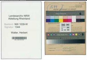 Entnazifizierung Herbert Walter , geb. 20.04.1919 (Friseurmeister)