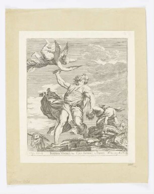 Abraham opfert Isaak, aus: "Opera selectiora quae Titianus Vecellius Cadubriensis et Paulus Calliari Veronensis inventarunt et pinxerunt"