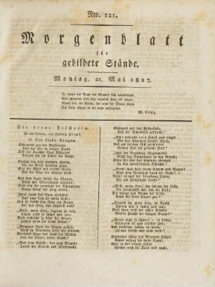 1827: Nro. 121 - Nro. 130