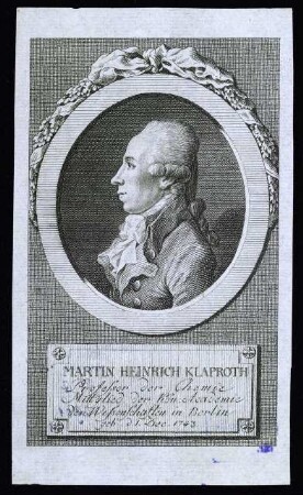 Klaproth, Martin Heinrich