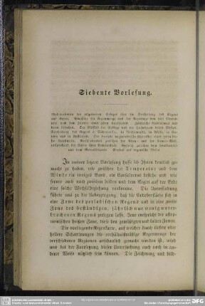 Siebente Vorlesung