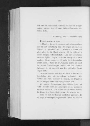 Hamburg, den 25. November 1905