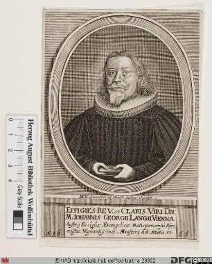 Bildnis Johann Georg Lang