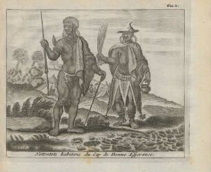 Fig.V: Hottentots habitans du Cap de Bonne Esperance