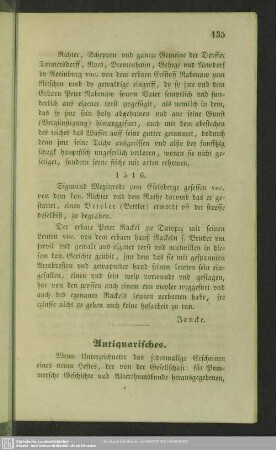 Antiquarisches