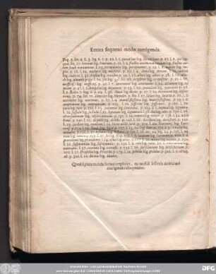 Errata sequenti modo corrigenda.