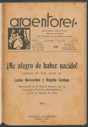¡Me alegro de haber nacido!