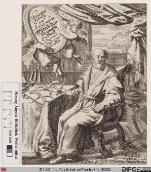 Bildnis Girolamo Fabrizi (lat. Hieronymus Fabricius ab Aquapendente)