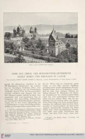 4: Über den Urbau der Benediktiner-Abteikirche Sankt Maria und Nikolaus zu Laach