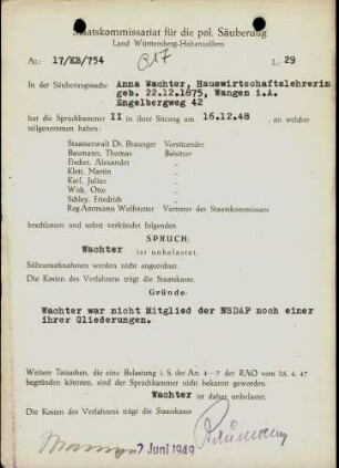 Wachter, Anna