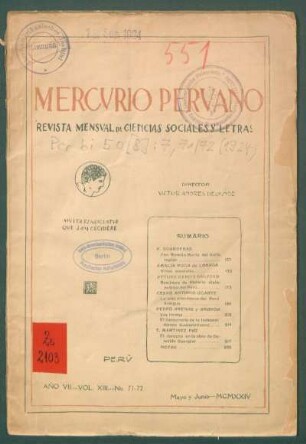 19240007071: Año 7.1924=Nr. 71/72