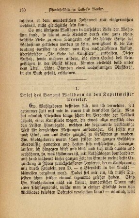 1. Brief des Barons Wallborn an den Kapellmeister Kreisler